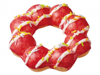 ポン・デ・リース、クランベリーフレーバー／画像提供：ミスタードーナツ