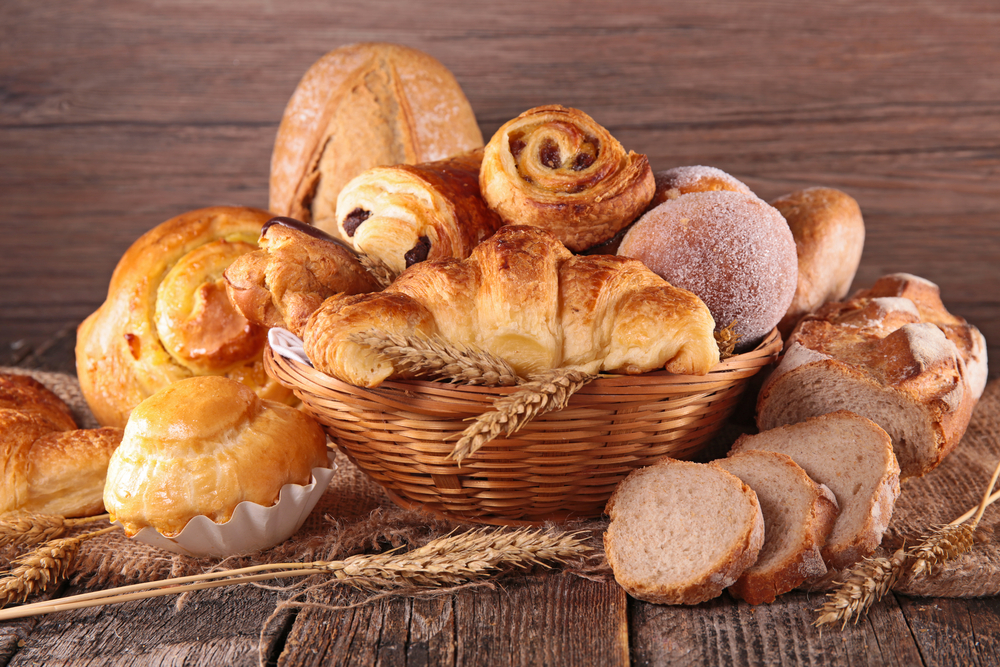 assorted pastry and bread