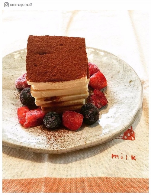 食べても罪悪感なし！「豆腐ティラミス」で美味しくダイエット／emmagoma6さんinstagram