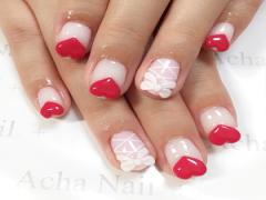 ぷっくり感が可愛さ倍増♡３Dハートパーツネイルデザイン