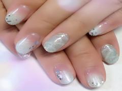 男ウケ抜群ネイル♡グラデーションはクリアベースが絶対可愛い！