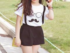 ショートパンツ＋サスペンダーで手軽におしゃれコーデを完成させよう！