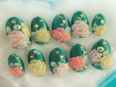 やっぱりネイルは３Ｄが今年のトレンド！可愛くて上品なオシャレネイルはコレ♡