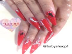 ここぞという時の派手ネイル！スカルプでロングネイルを楽しもう♡