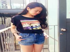 ハイウエストショートパンツを使ったオシャレ女子スタイルアップコーデ♡