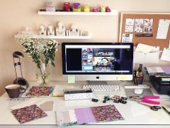 地味なBluetoothキーボードをマステで可愛く♡レポート作成もこれではかどる！