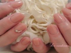 大切な日は指先から綺麗に･･･清楚なブライダルネイルカタログ♡