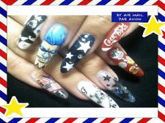 痛ネイルじゃなくて、個性的♪スカルプやジェルでキャラネイル♡