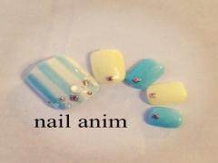 海にぴったりのフットネイルデザイン♡