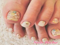 海モチーフがかわいい♡フットジェルネイルデザイン