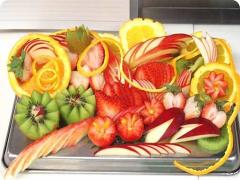 飾り切りは難しい。不器用さんのための‘並べるだけ’フルーツ盛り付けアート集＊