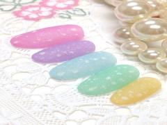 シアーでマットな曖昧バランス♡「すりガラスネイル」で煌めきを手元に