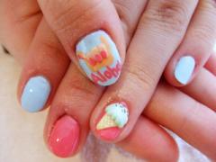 夏限定デザインなの♭カラフルcuteなアイスクリームネイルにぞっこん♡