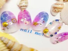 指先に夏の魔法を！海モチーフのキラキラ3Dネイル