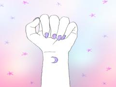 萌え袖からちらっと覗かすおしゃれ♡ネイルとニットの好相性ペア