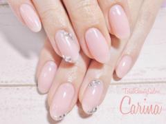 パソコン触る手だって可愛く♡オフィスOKなシンプルネイルカタログ