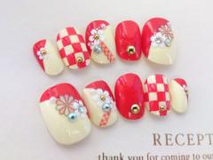 あなた色に合わせた指先を。振り袖カラー別和ネイル集。