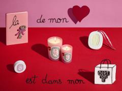 ハートずっきゅん♡「diptyque × Olympia Le-Tan」風デザインネイル