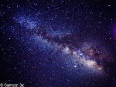 お星様に願いをこめて…♡幻想的にキラキラ輝く”夜空ネイル"