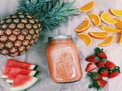 果物ネイルとアクセはおそろいで。一足お先にサマーハンドをゲットして