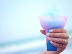 手元見るたび体感－3℃。きらめく透明感＋夏におすすめ”かき氷ネイル”