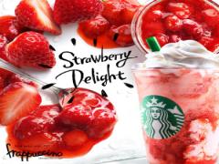 スタバの新作を指先に。じゅわっとジューシーな"いちごネイル"が甘ガーリー♡