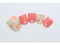 きれいな色たちでつくる指先アート♡"タイダイ柄ネイル"でエレガント女性を手に入れよ♩