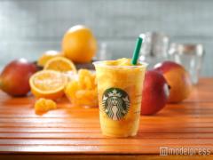 スタバ、オレンジ＆マンゴーのフルーツ感溢れる新フラペチーノ登場