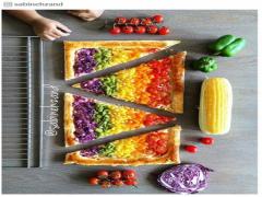 「レインボーピザ」って知ってる？カラフル食材でパーティを盛り上げよう