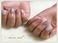 ど定番秋カラーをもっとファッショナブルに！くすみ×◯◯ネイルデザイン