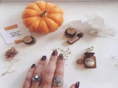 秋限定のフレンチネイル！？ほっこり心温まるキュートな"栗フレンチ″でホクホクするの