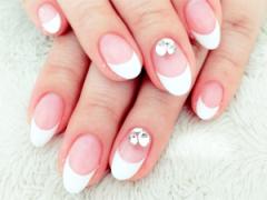 爪先でアートを楽しみたい♡3種のカタチが魅せる、フレンチネイルカタログ