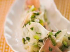 ユズとオリーブ油の意外な相性！ 「カブと生ハムのユズ風味」