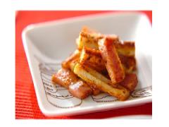 マヨ＆カレー味がクセになる！ 「ベーコンとちくわのマヨ炒め」