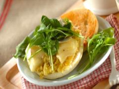 お芋とカマンベールチーズが絡み合う！ 焼き芋のオープンサンド