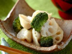 お手製ユズマヨが美味！ レンコンのユズコショウ和え