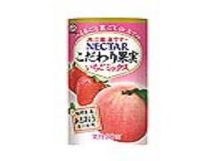 国産白桃と福岡県産あまおうの甘酸っぱい味わい♪不二家「ネクターこだわり果実いちごミ