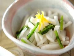 ユズの爽やかな香り カブのサッパリ甘酢和え