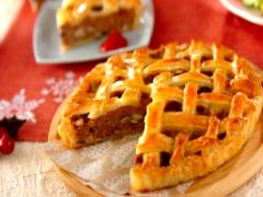 冷凍パイ生地で簡単！ クリスマスミートパイ