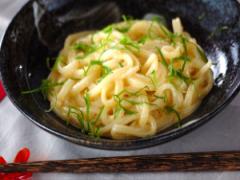 もちもちクリーミー！ 明太子カルボナーラうどん