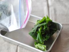 お味噌汁や煮物にすぐ使える！ 「冷凍小松菜」活用テク