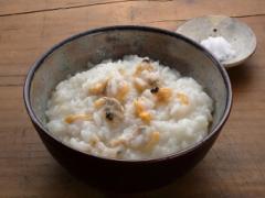 あさりもお米もふっくらと炊いて「あさりのお粥」