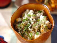 山菜のうまみ＆モチモチ食感！ 春の山菜おこわ