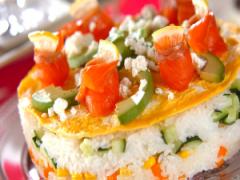 ひな祭りはこれでお祝い！ 華やかな「ケーキちらし寿司」