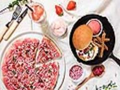 ピンクのスイーツピッツァで春先取り！マックスブレナーから「春限定メニュー」登場！