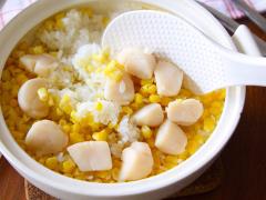 人気の「とうもろこしご飯」はホタテを入れるともっとおいしくなる！夏野菜たっぷり炊き