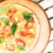 熱々とろ～んとチーズがたまらない！フライパンで作る「マスタードポテトピザ」がお手軽