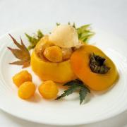 秋なら「牡蠣」じゃなくて「柿フライアイス」！ 老舗フレンチ、期間限定の贅沢な一品