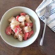 美容エディター・門司紀子のToday’s SALAD  「梨とキヌア、トマトのサラダ」