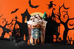 スタバ、日本初のハロウィーンフラペチーノ登場　見た目とのギャップに驚きの“Trick”が隠